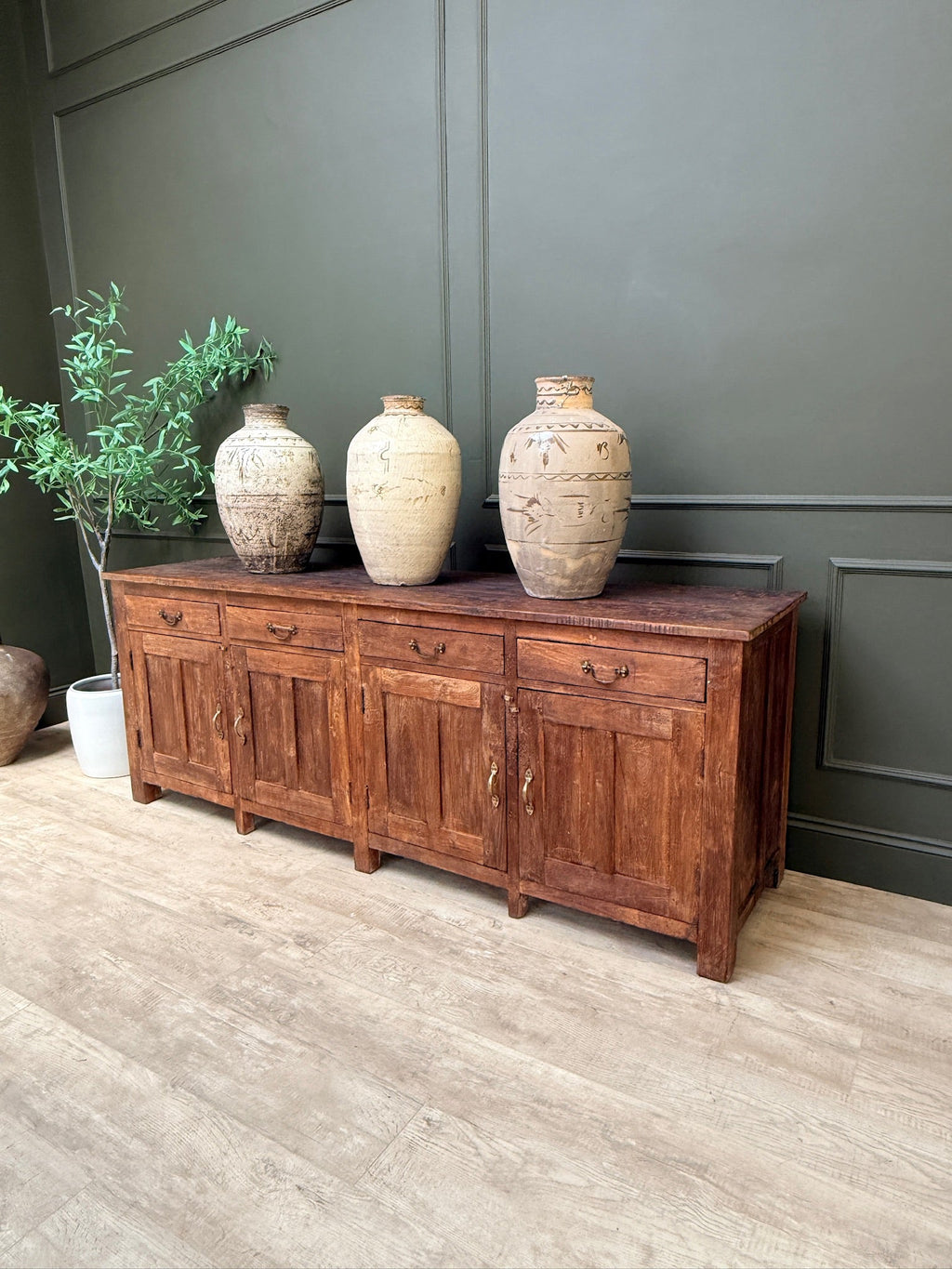 Vintage Dark Wood Sideboard | Vince