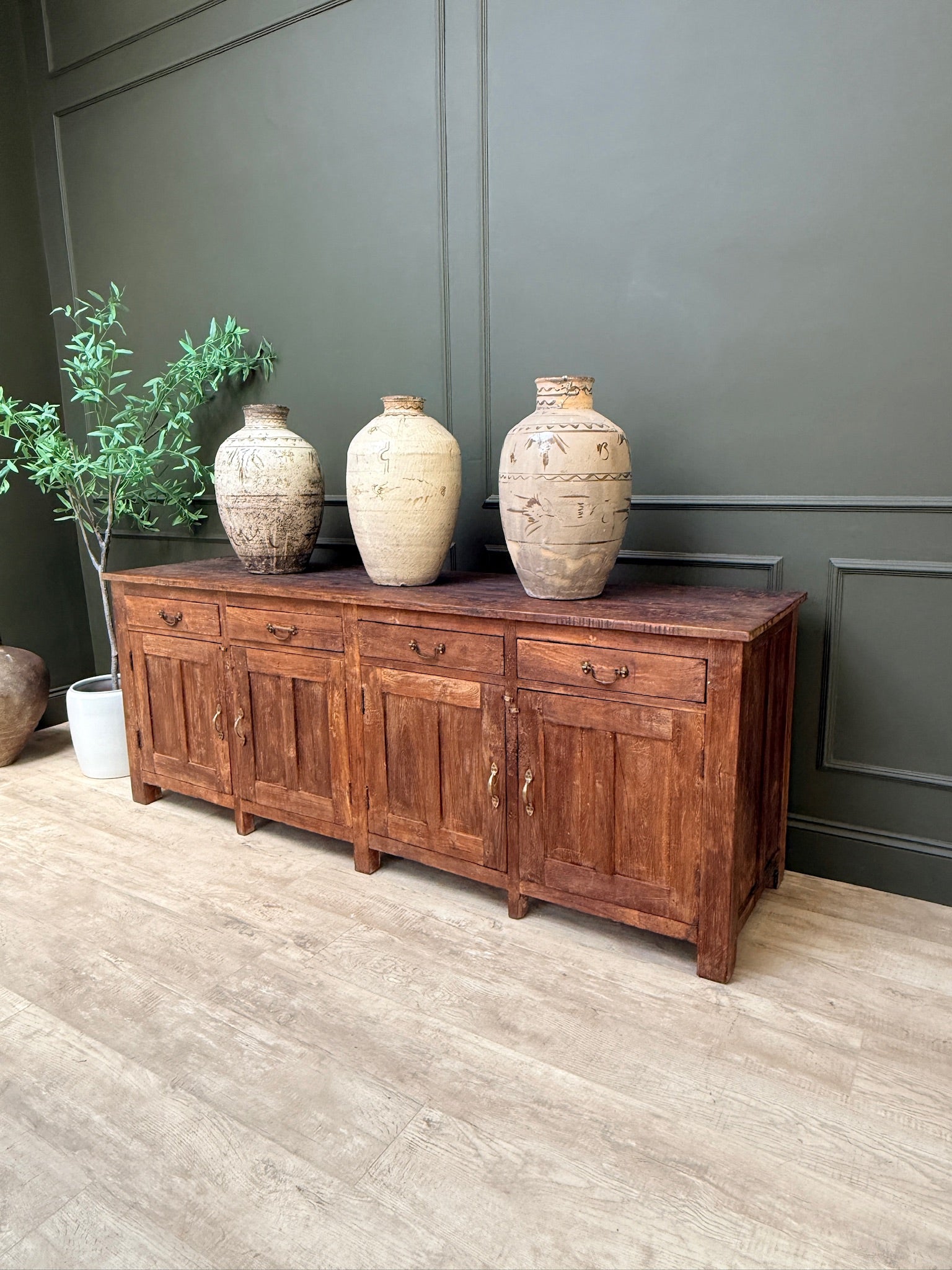 Vintage Dark Wood Sideboard | Vince