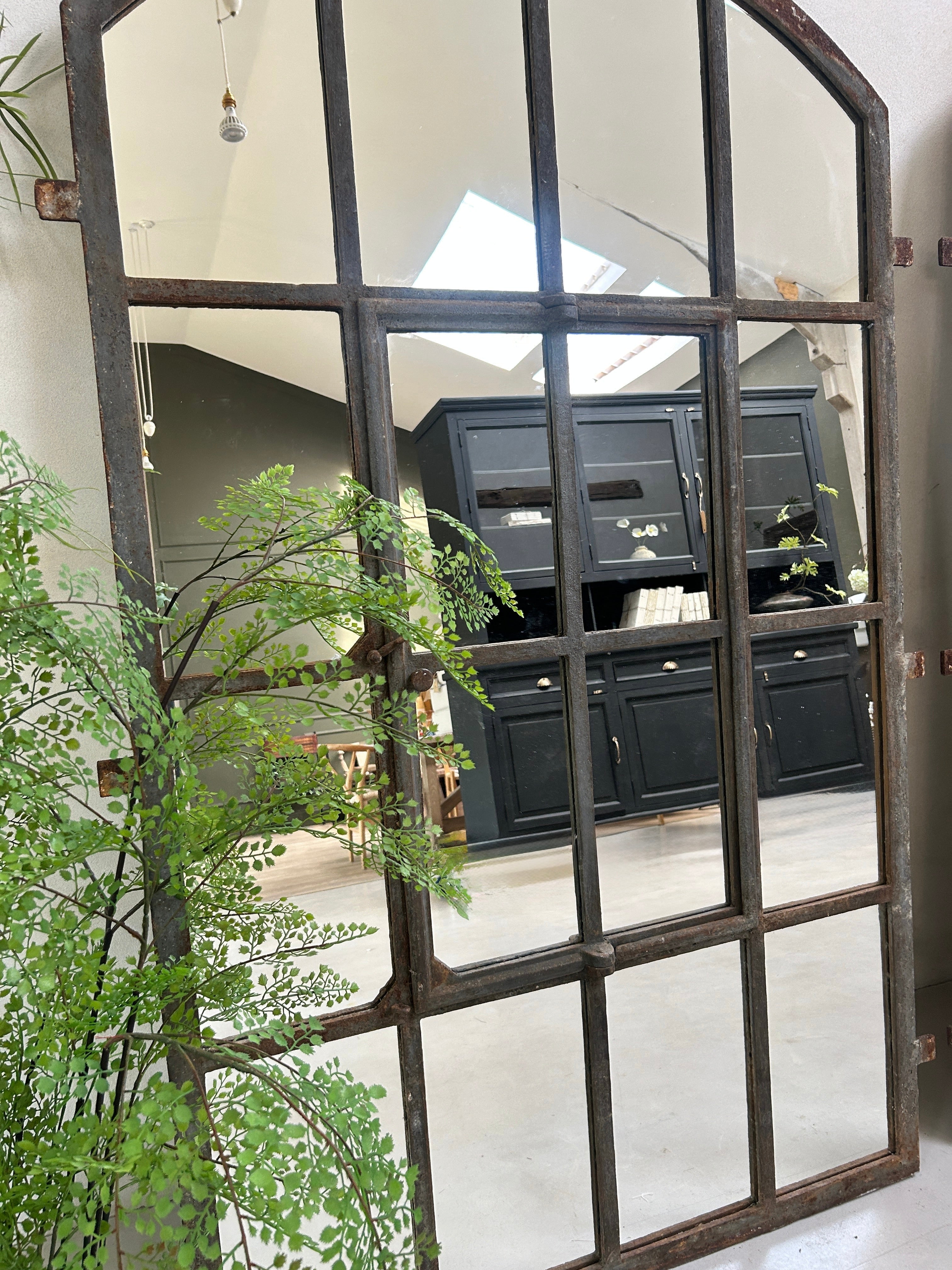 Vintage Factory window mirror | Monpazier
