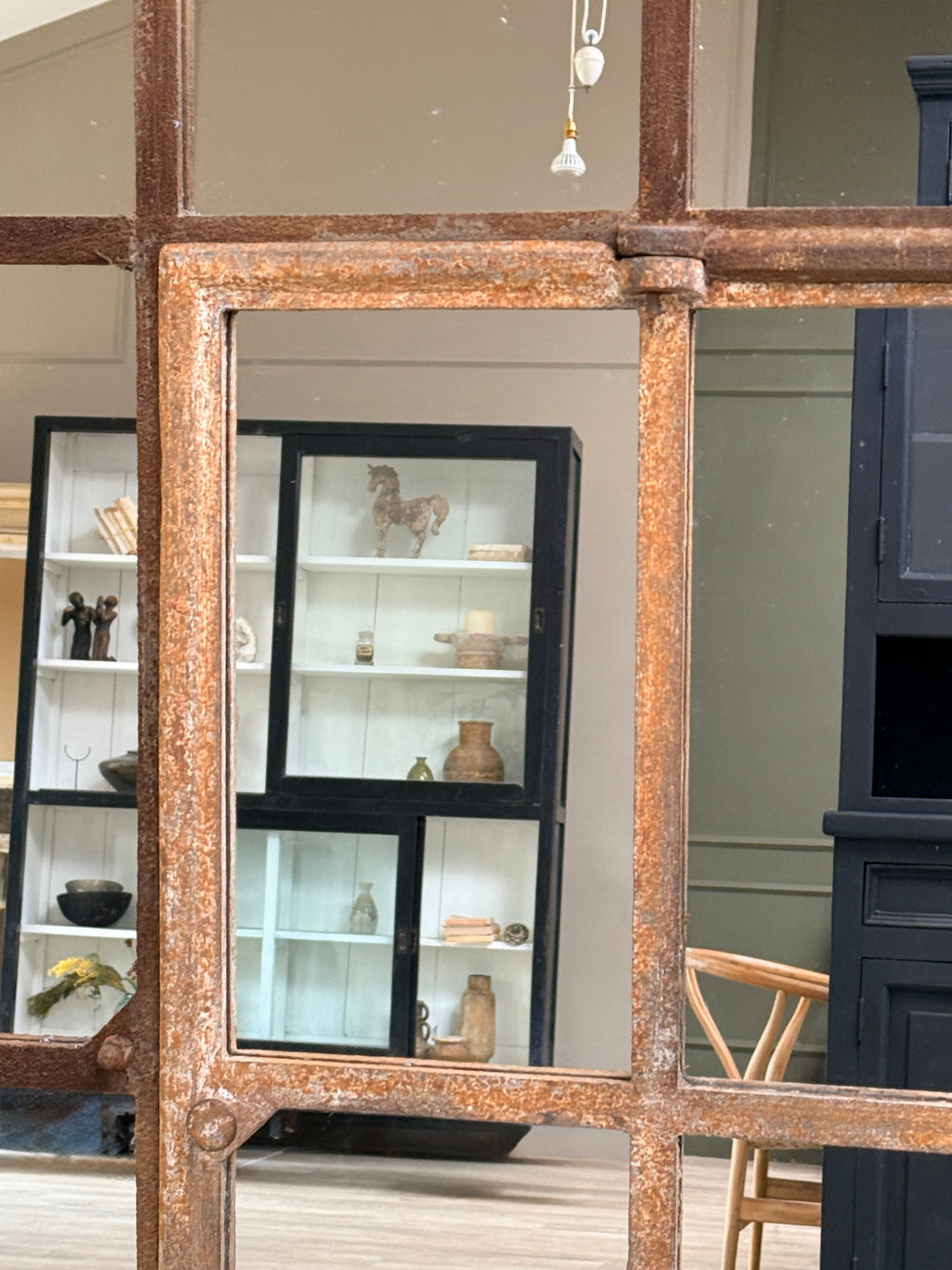 Vintage Factory window mirror | Monpazier