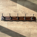 Vintage Wooden Coat Rack | 5 Hooks