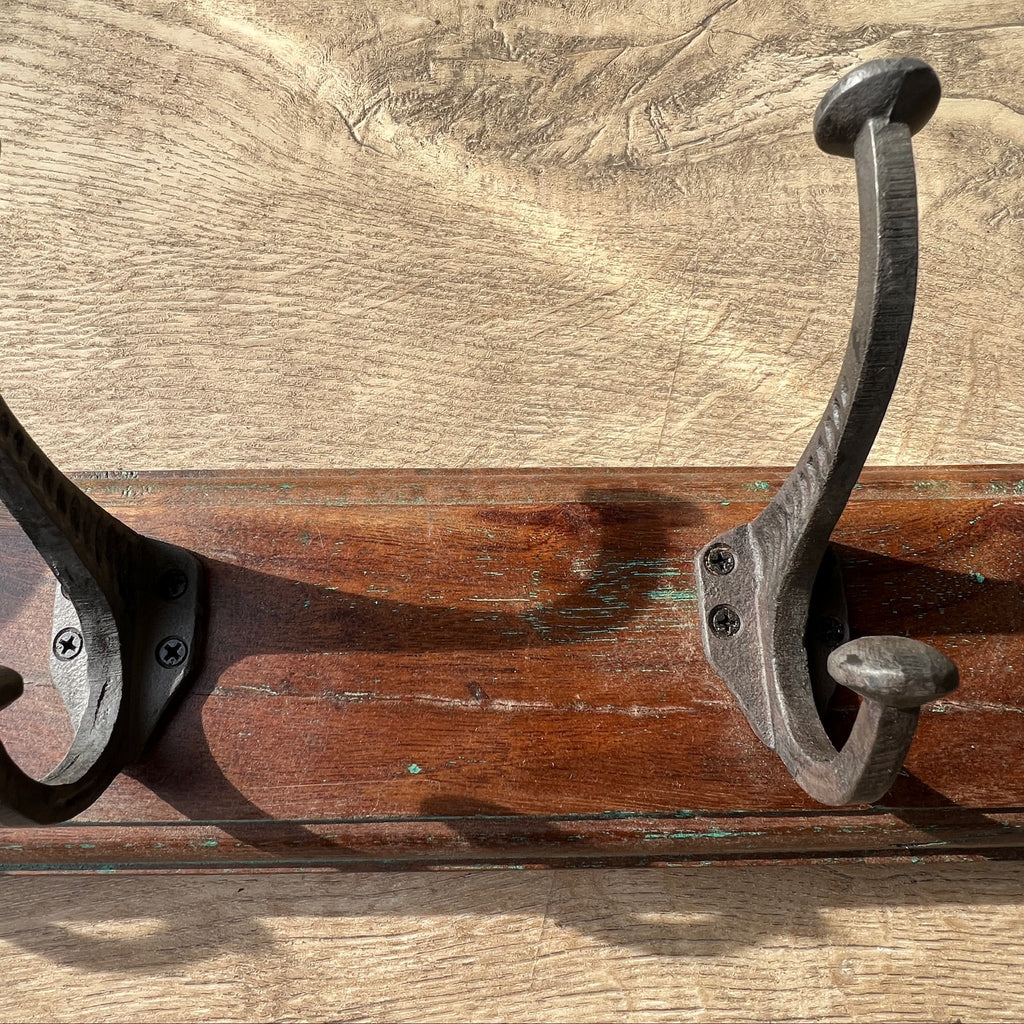 Vintage Wooden Coat Rack | 5 Hooks