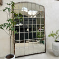 Vintage arched Factory window mirror Boaz