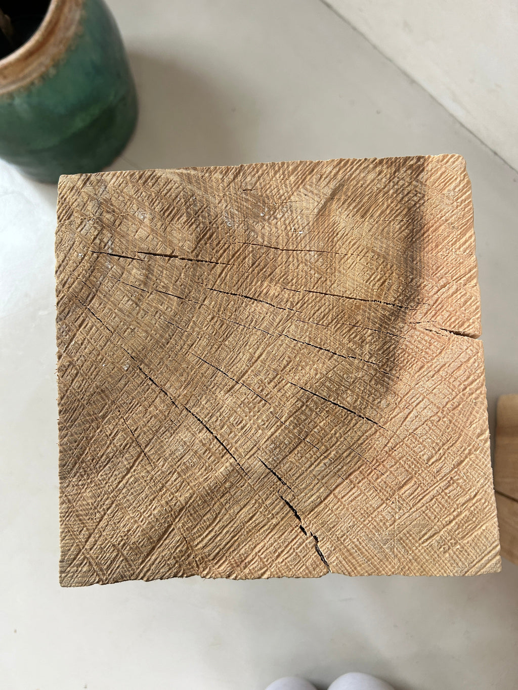Wooden oak plinths