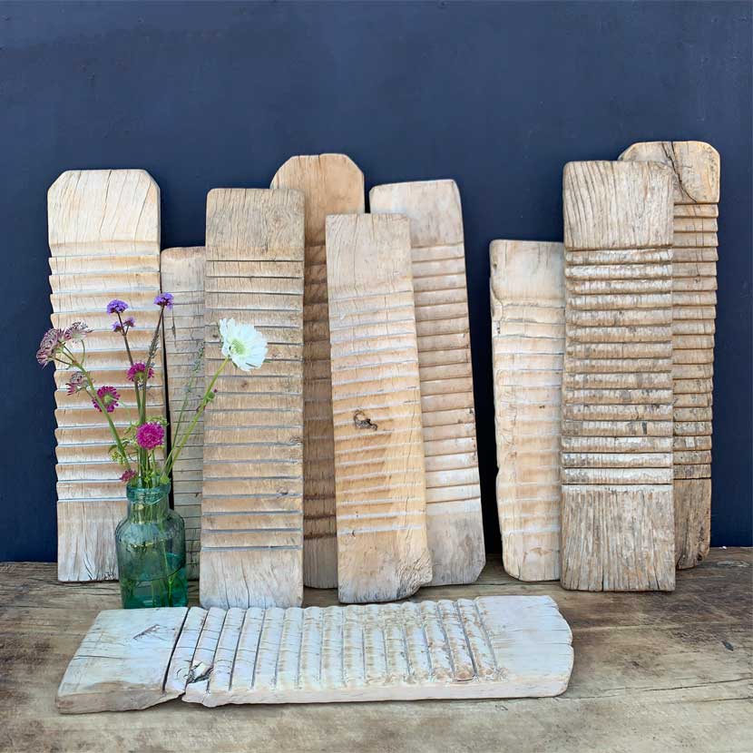 Antique rustic wooden washboard | slim