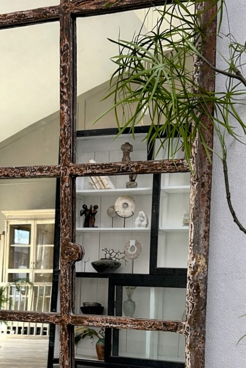 Antique arched window mirror Barak