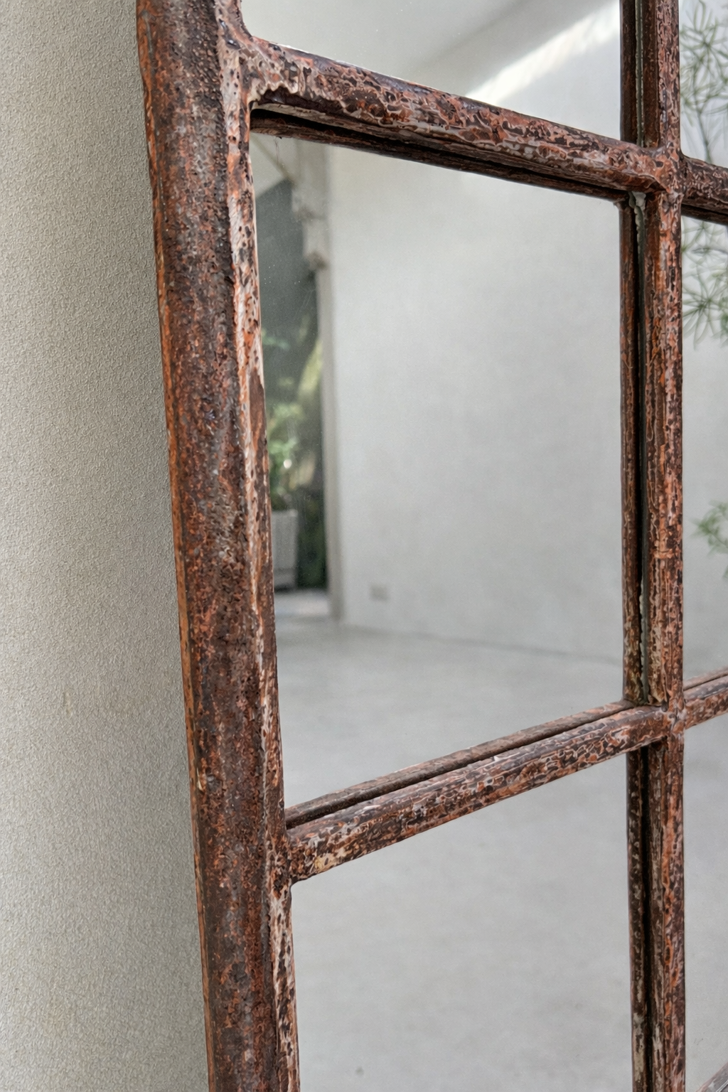 Antique arched window mirror Barak