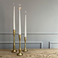 Hammered Gold Candlestick Holder