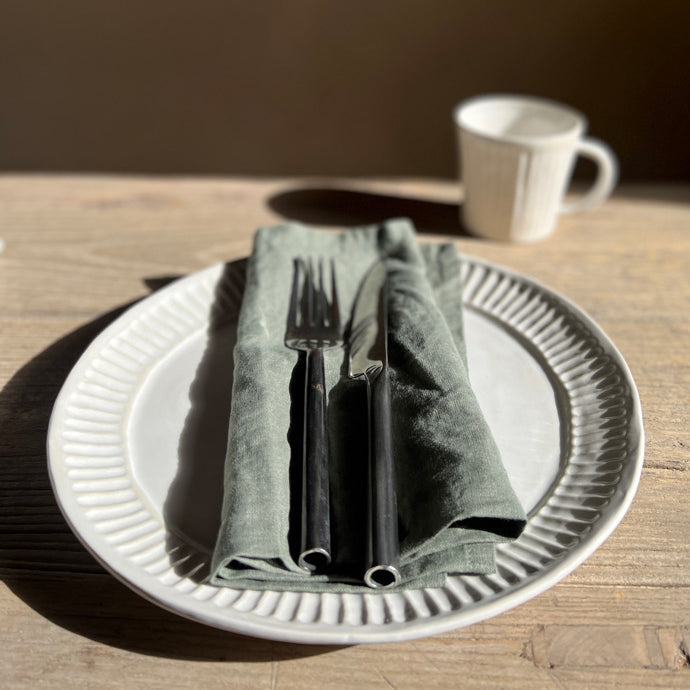 Plain Linen Napkin | Olive