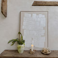 Abstract Squares Linen Artwork