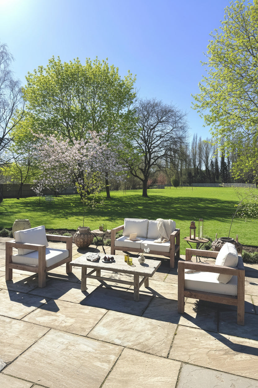 Rustic Wood Outdoor Seating